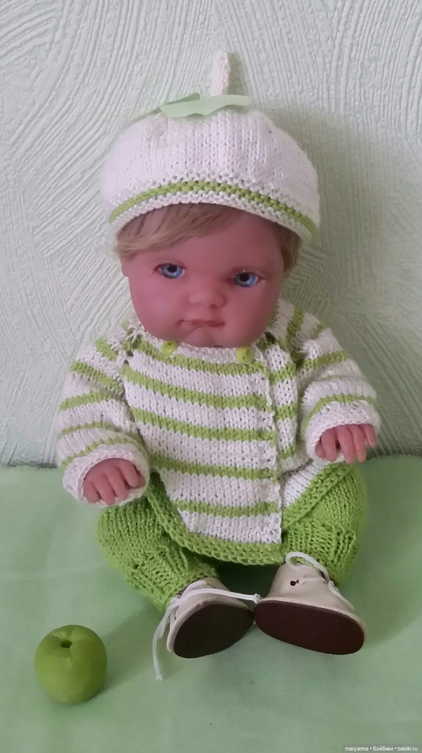 " Зелёное яблоко" для Миленки. Комплект по МК Марины Кащенковой для Пепиты AJM | Бэйбики " Зелёное яблоко" для Миленки. Комплект по МК Марины Кащенковой для Пепиты AJM (фото 8)