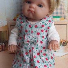 Цветочное поле. Сарафан со встречной складкой для Пепиты от AJM  + выкройка