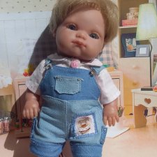 Детский сад.  Штаны  на лямках.  Частью  2. Шорты  на лямках  и панама  для Пепиты AJM. Плюс  выкройки