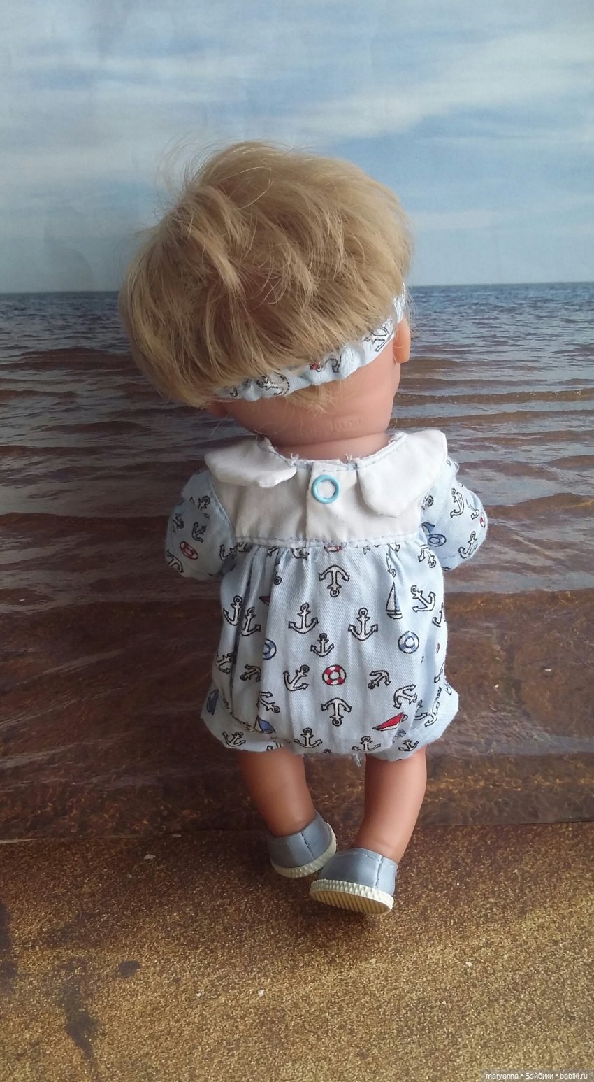 Мечты о море. Платье, бриджи, комбинезон, ромпер, повязка и панама в морском стиле для Пепиты. С выкройками (фото 7)