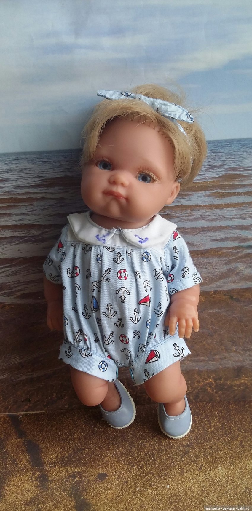 Мечты о море. Платье, бриджи, комбинезон, ромпер, повязка и панама в морском стиле для Пепиты. С выкройками (фото 6)