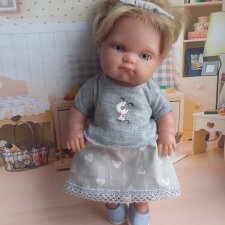 Моя  сердечная.  Юбка и футболка  для Пепиты + выкройки