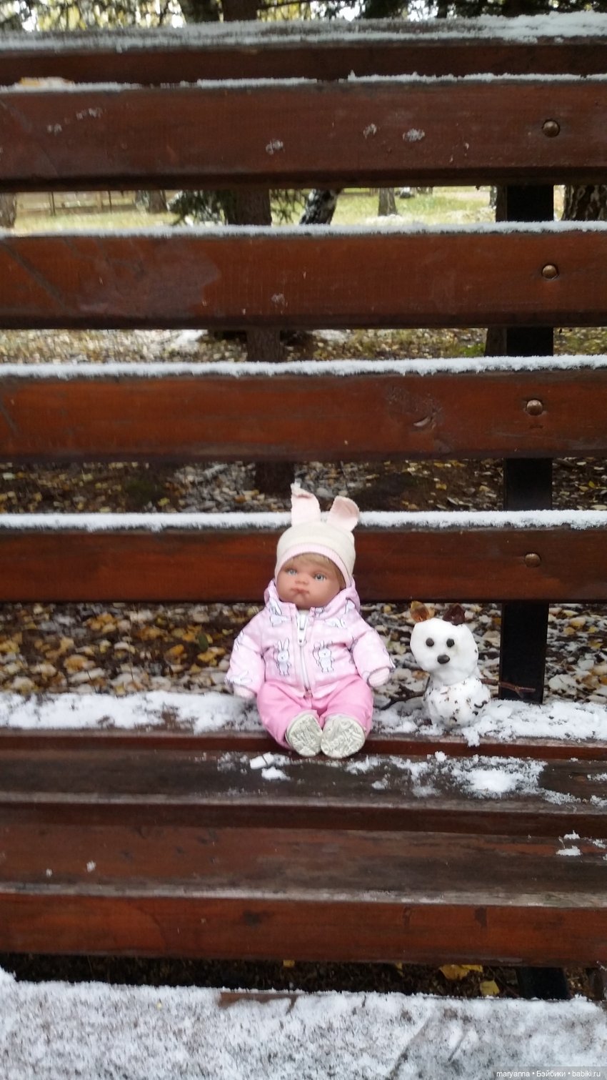 Милин  первый  снеговик