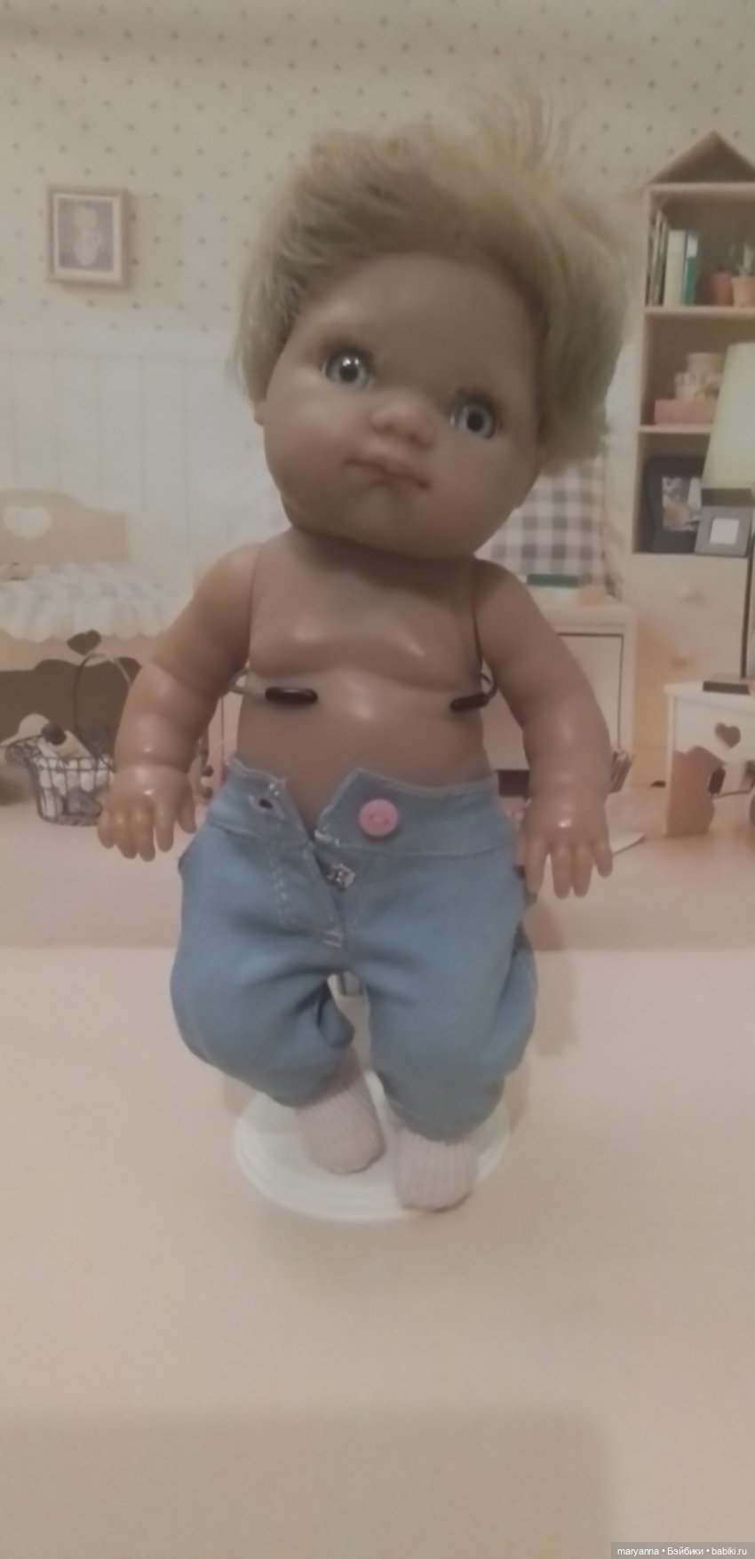 Шью для Миленки. Песочник с солохой, туника с банданой и джинсы для Пепиты (фото 6)