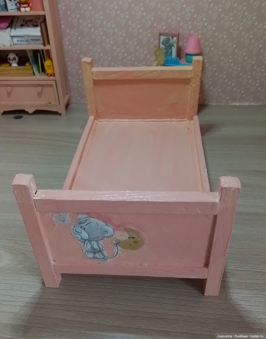 Мебель для Пепиты своими руками . Кроватка (фото 2)