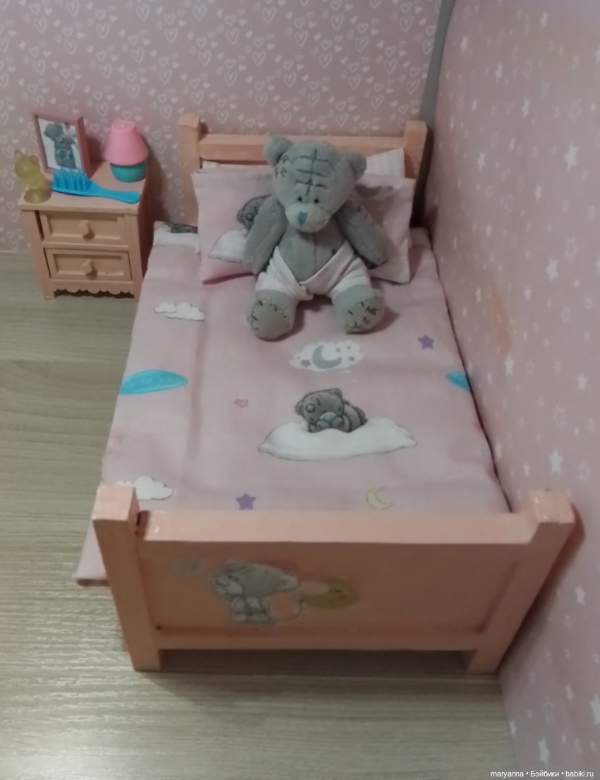 Мебель для Пепиты своими руками . Кроватка (фото 8)