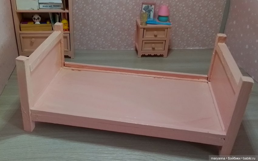 Мебель для Пепиты своими руками . Кроватка (фото 6)