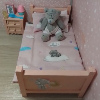 Мебель для Пепиты своими руками . Кроватка