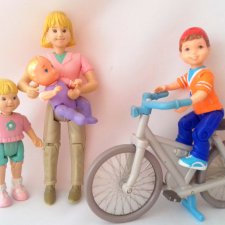 Семья - мама и дети Фишер прайс, Mattel, США
