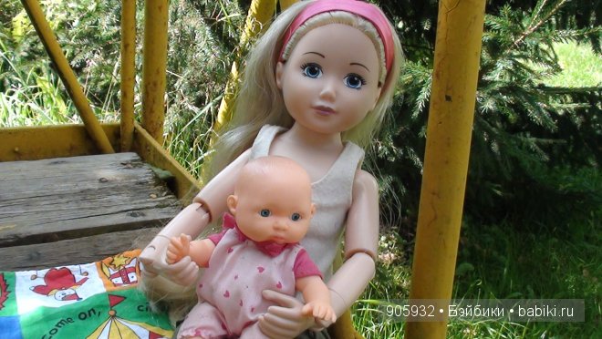 Наша летняя прогулка с Алиночкой Джолиной балериной и новой куколкой Варюшей, купленной 3 дня назад (фото 9)