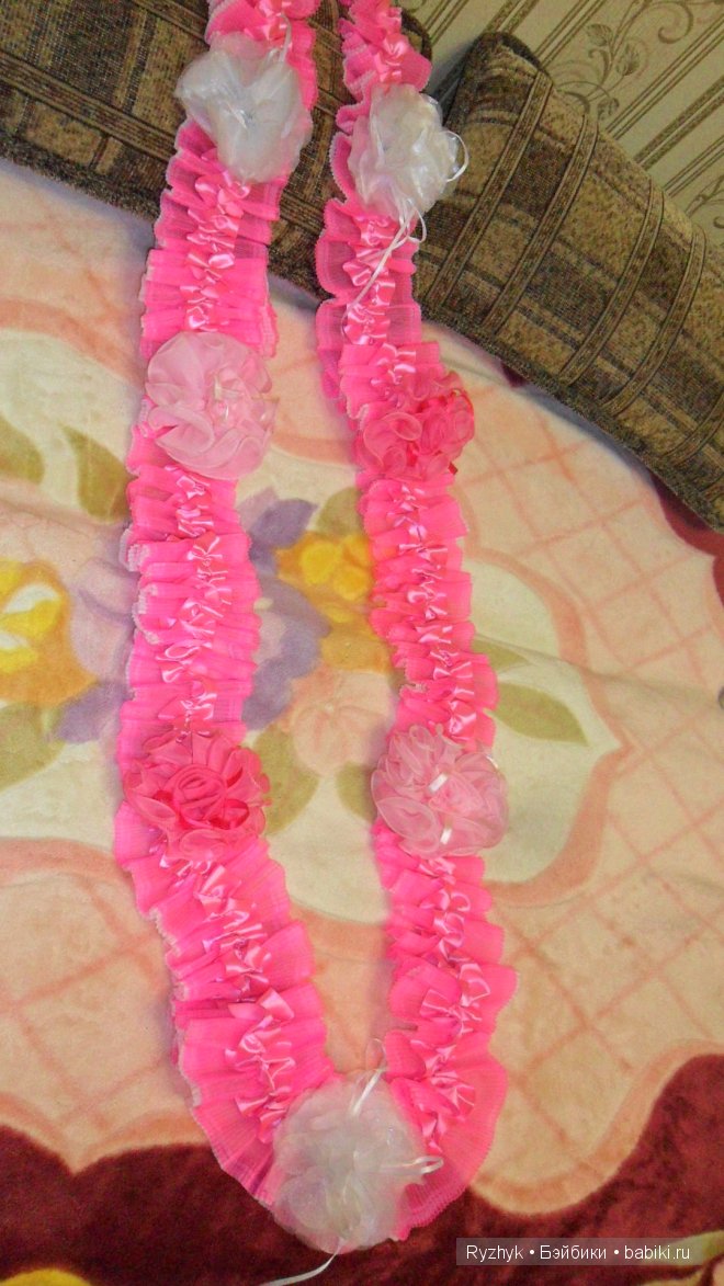 Платье для куклы на свадебную машину