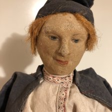 Антикварная советская артельная кукла Деревенский парень Антикварная советская артельная кукла Деревенский парень