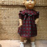 Шелковое платьице на советскую куклу