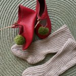 Серия «Самоцветы»: Красные кожаные туфельки+гольфики