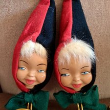 Два парных арлекинчика-вешалочки