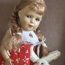 Флиртушка немочка с зайчиком