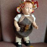 Антикварная кукла Свистун