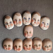 Винтажные личики, картонаж