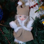 Новый наряд Ани или как она посетила елку(Авторская кукла от Татьяны Филенко)