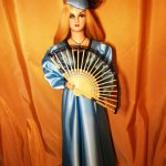 Реставрация Будуарной антикварной куклы. Часть третья. Финал. Бонус: МК шляпка и веер.