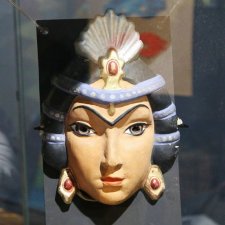 Реставрация Новогодних старинных масок. Часть 1