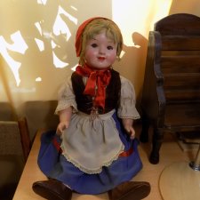 Как оживают куклы? Реставрация Красной шапочки. Опилочной куклы. Часть 1.