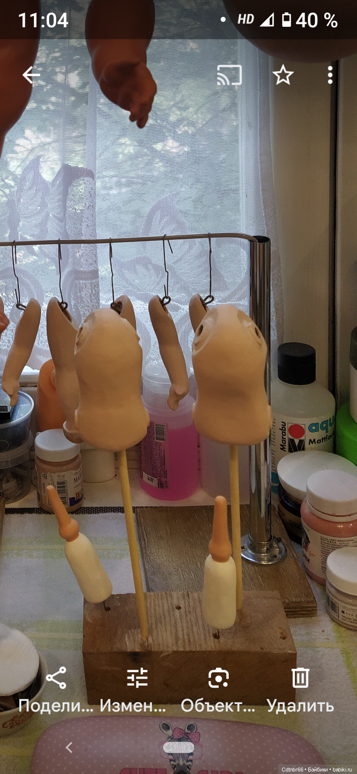 Три сестрицы.Две антикварные головки превращаются в очаровательных кукол. +Бонус: бигуди для завивки маленьких паричков