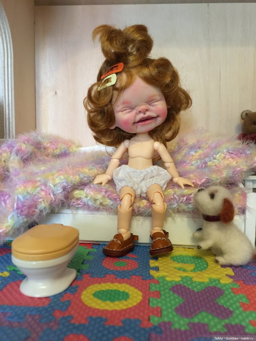 Девочка-Смешинка — Домашние фото авторских кукол: личные коллекции