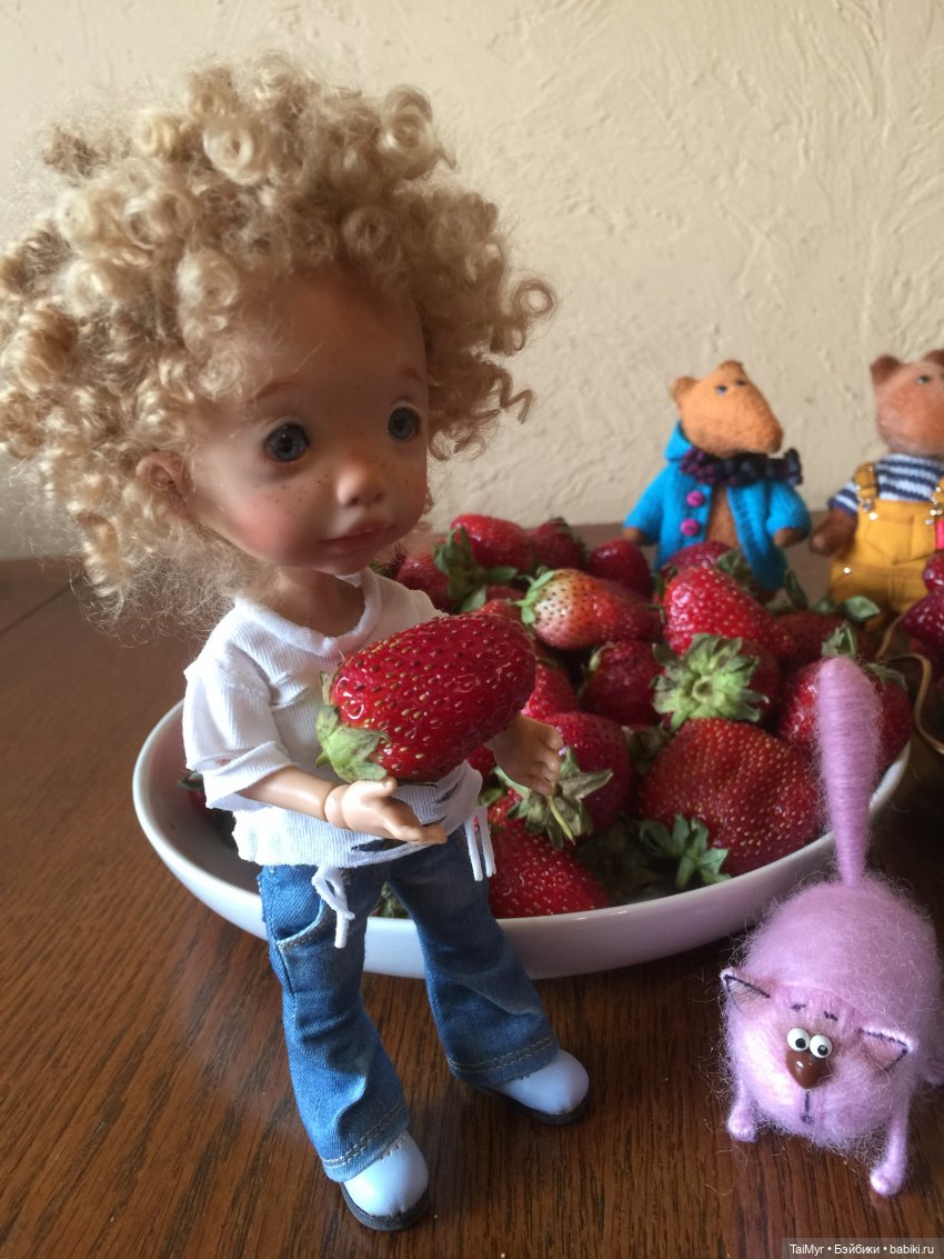 18 июня-день Клубники — Домашние фото авторских игрушек: Тедди