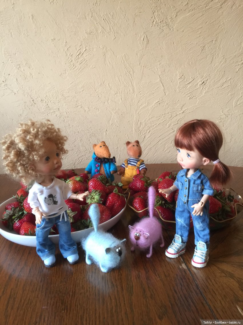 18 июня-день Клубники — Домашние фото авторских игрушек: Тедди (фото 7)