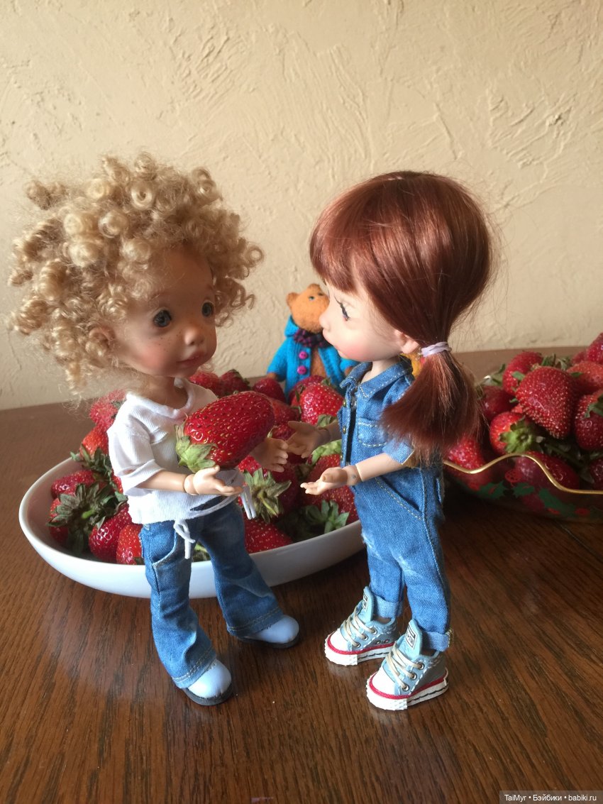 18 июня-день Клубники — Домашние фото авторских игрушек: Тедди (фото 10)