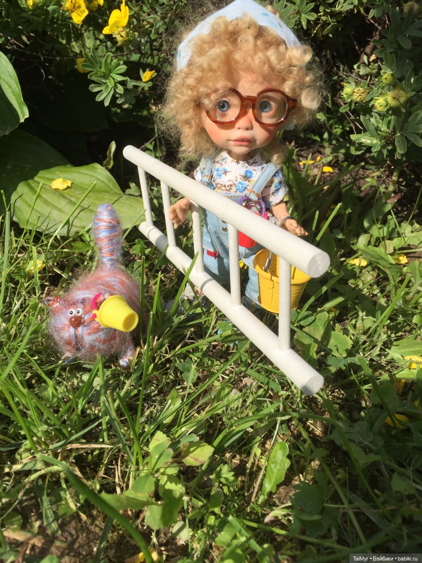 Люсенька -дачница — Авторские работы в частных коллекциях: домашние фото кукол и игрушек (фото 2)