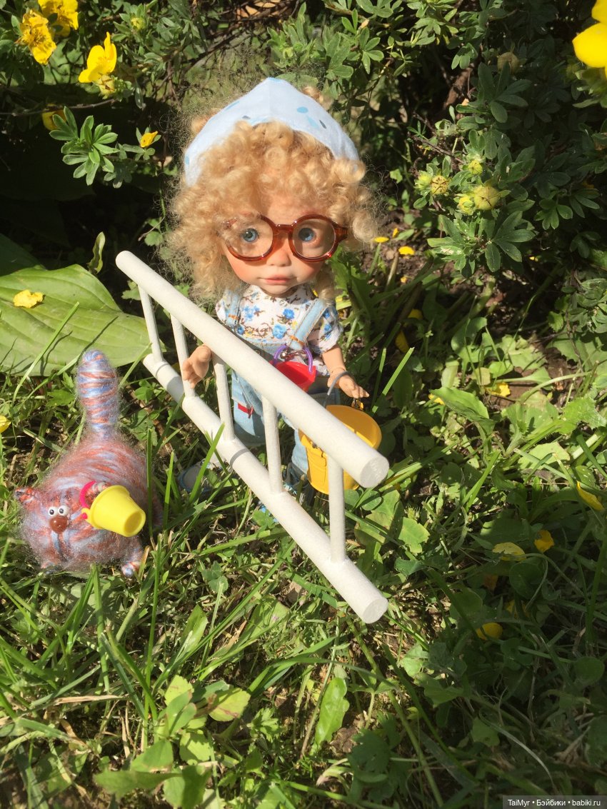 Люсенька -дачница — Авторские работы в частных коллекциях: домашние фото кукол и игрушек