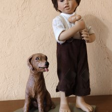 Мальчик с собачкой от Моники Левениг из серии " Беспризорное детство"