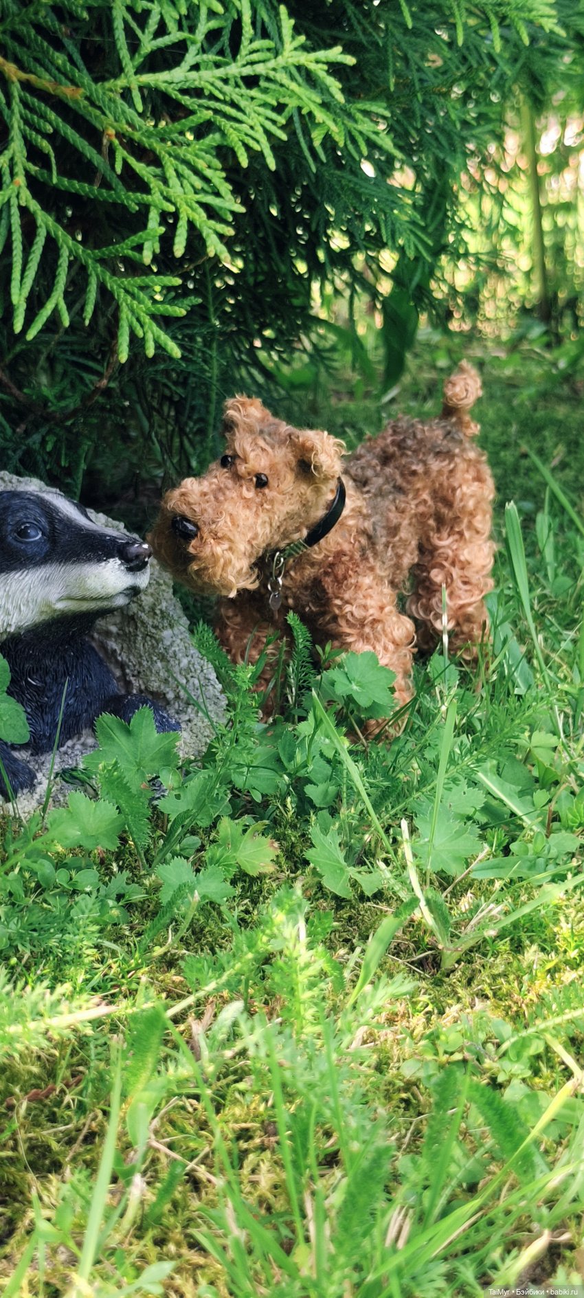Рекс отдыхает на даче — Авторские игрушки из разных материалов: синельная проволока (фото 4)