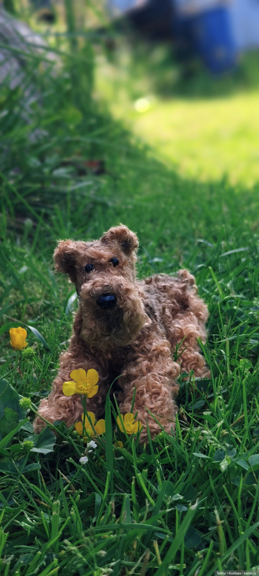 Рекс отдыхает на даче — Авторские игрушки из разных материалов: синельная проволока