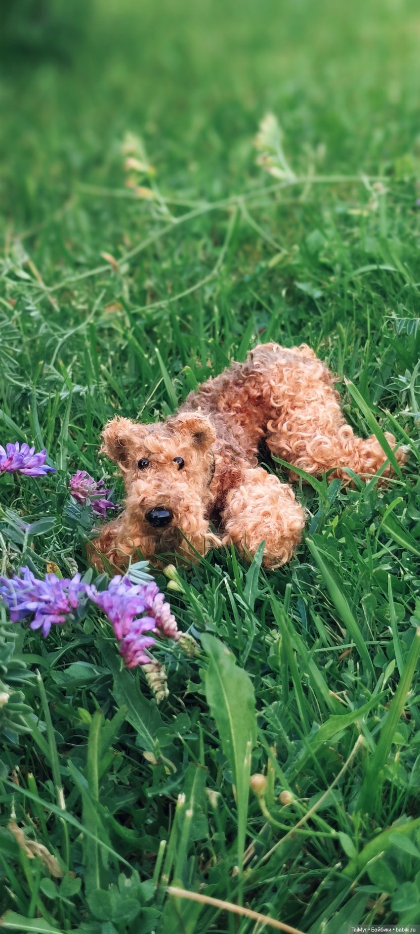 Рекс отдыхает на даче — Авторские игрушки из разных материалов: синельная проволока