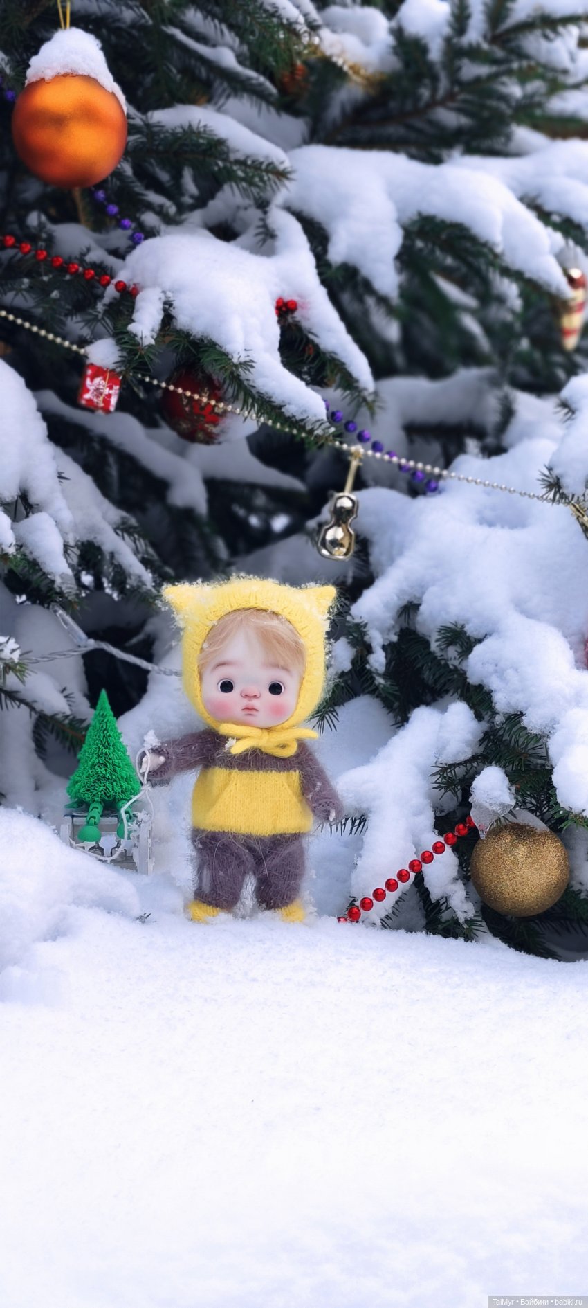 Зимняя прогулка — Куклы Qbaby (Кьюбейби) Rodgerdoll: для тела Ob11 (фото 7)