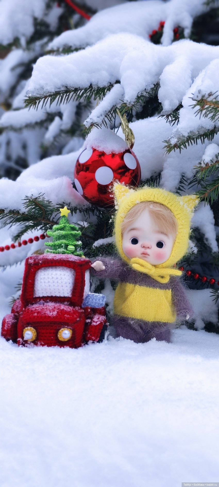 Зимняя прогулка — Куклы Qbaby (Кьюбейби) Rodgerdoll: для тела Ob11 (фото 9)