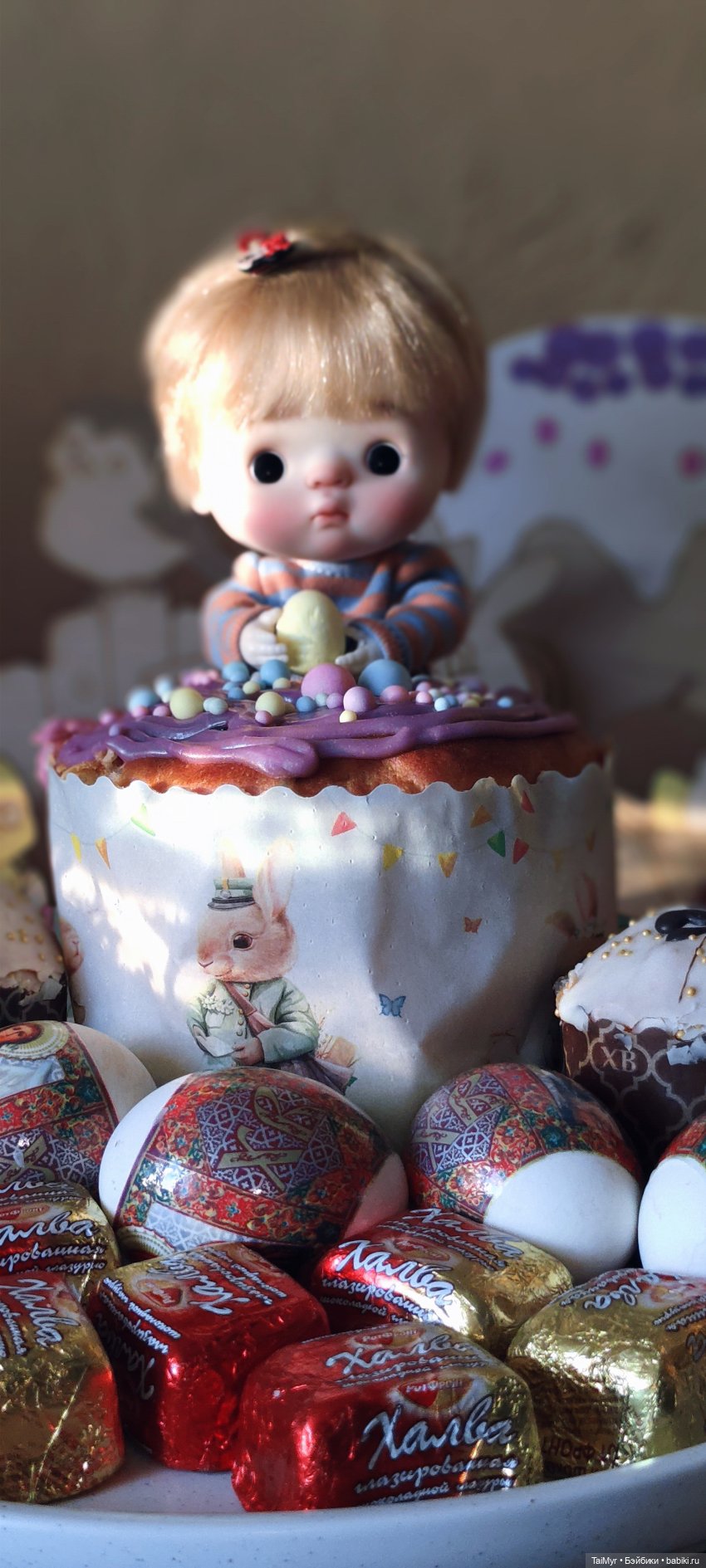 Со Светлой Пасхой — Куклы Qbaby (Кьюбейби) Rodgerdoll: для тела Ob11 (фото 8)