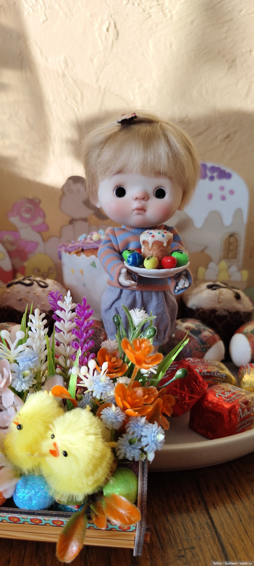 Со Светлой Пасхой — Куклы Qbaby (Кьюбейби) Rodgerdoll: для тела Ob11 (фото 10)