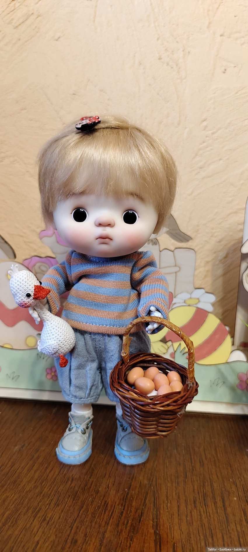 Со Светлой Пасхой — Куклы Qbaby (Кьюбейби) Rodgerdoll: для тела Ob11 (фото 2)