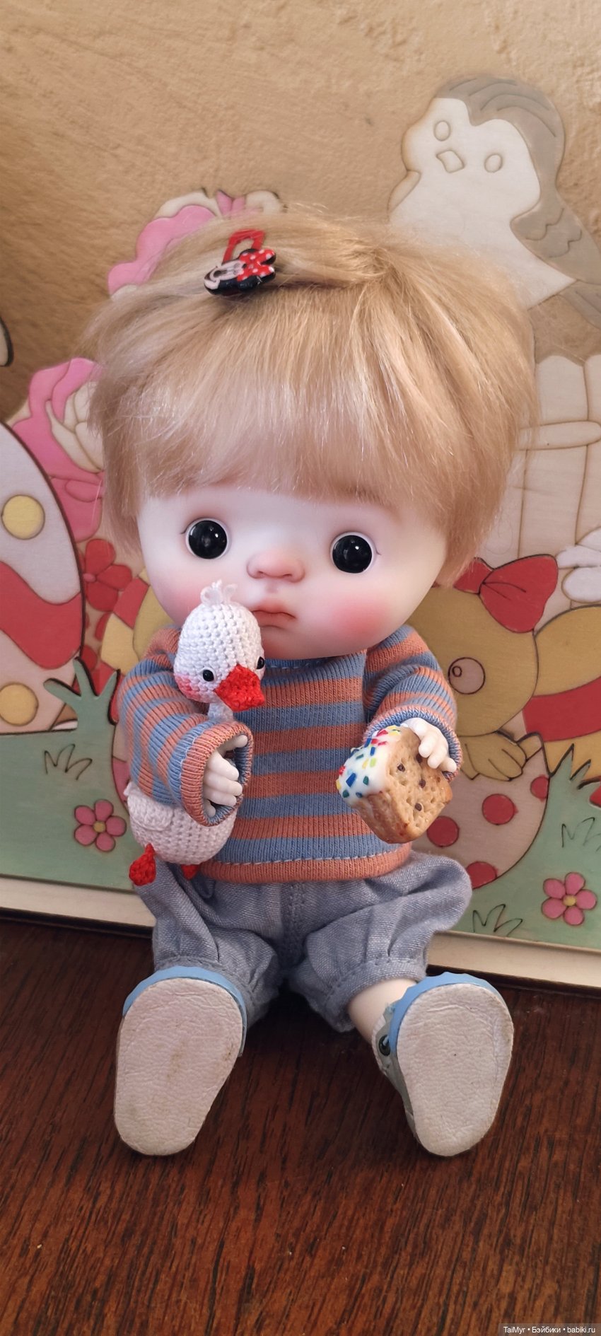 Со Светлой Пасхой — Куклы Qbaby (Кьюбейби) Rodgerdoll: для тела Ob11 (фото 9)