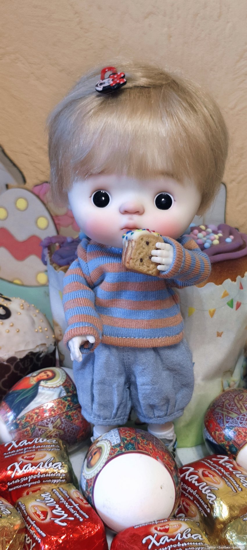 Со Светлой Пасхой — Куклы Qbaby (Кьюбейби) Rodgerdoll: для тела Ob11 (фото 5)