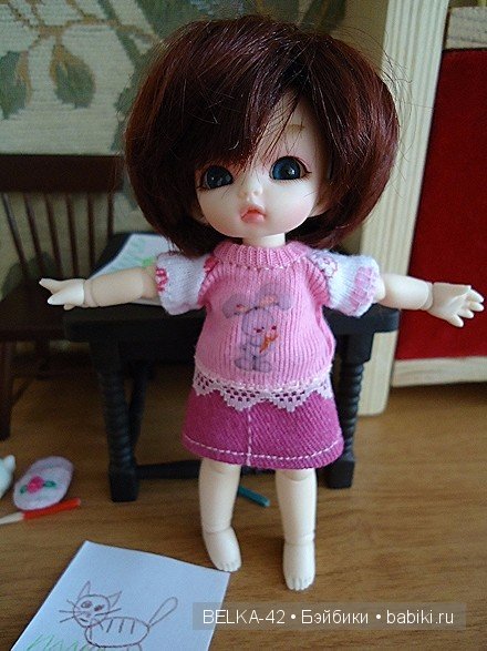 Маленькая художница — Куклы Fairyland (ФэйриЛэнд): BJD (БЖД) (фото 5)