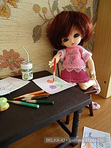 Маленькая художница — Куклы Fairyland (ФэйриЛэнд): BJD (БЖД) (фото 4)