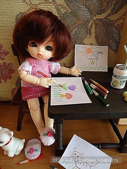 Маленькая художница — Куклы Fairyland (ФэйриЛэнд): BJD (БЖД) (фото 3)