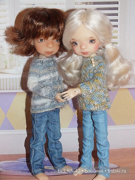 Двое из ларца-не одинаковые с лица. Мои детки от F&B doll studio (фото 7)