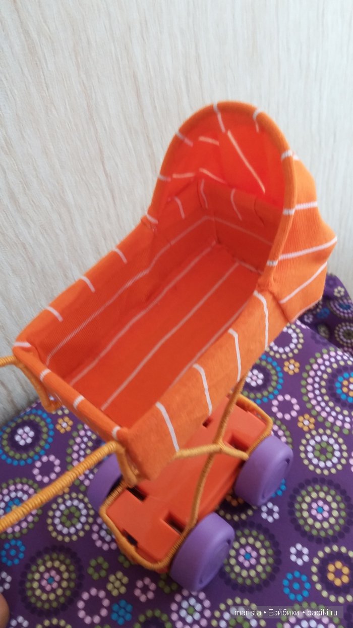 Коляска для куклы — Аксессуары для кукол своими руками: идеи (фото 9)
