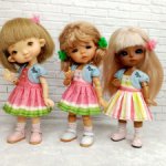 Летние арбузные наряды для Twinkles Meadow dolls, Irrealdoll, lati yellow